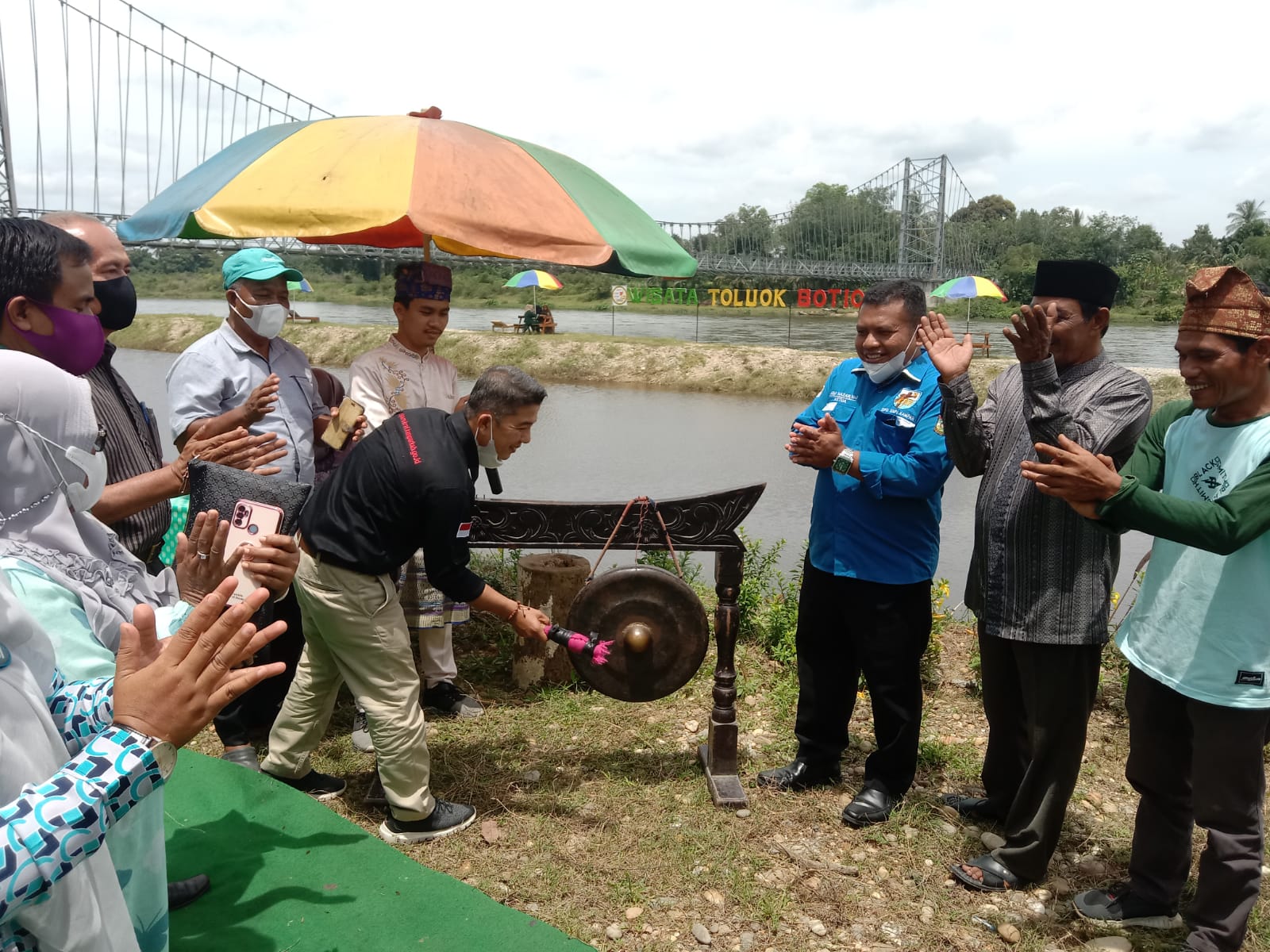 Wisata Toluok Botuong, Diresmikan Dinas Pariwisata Bersama Ketua KNPI Kampar
