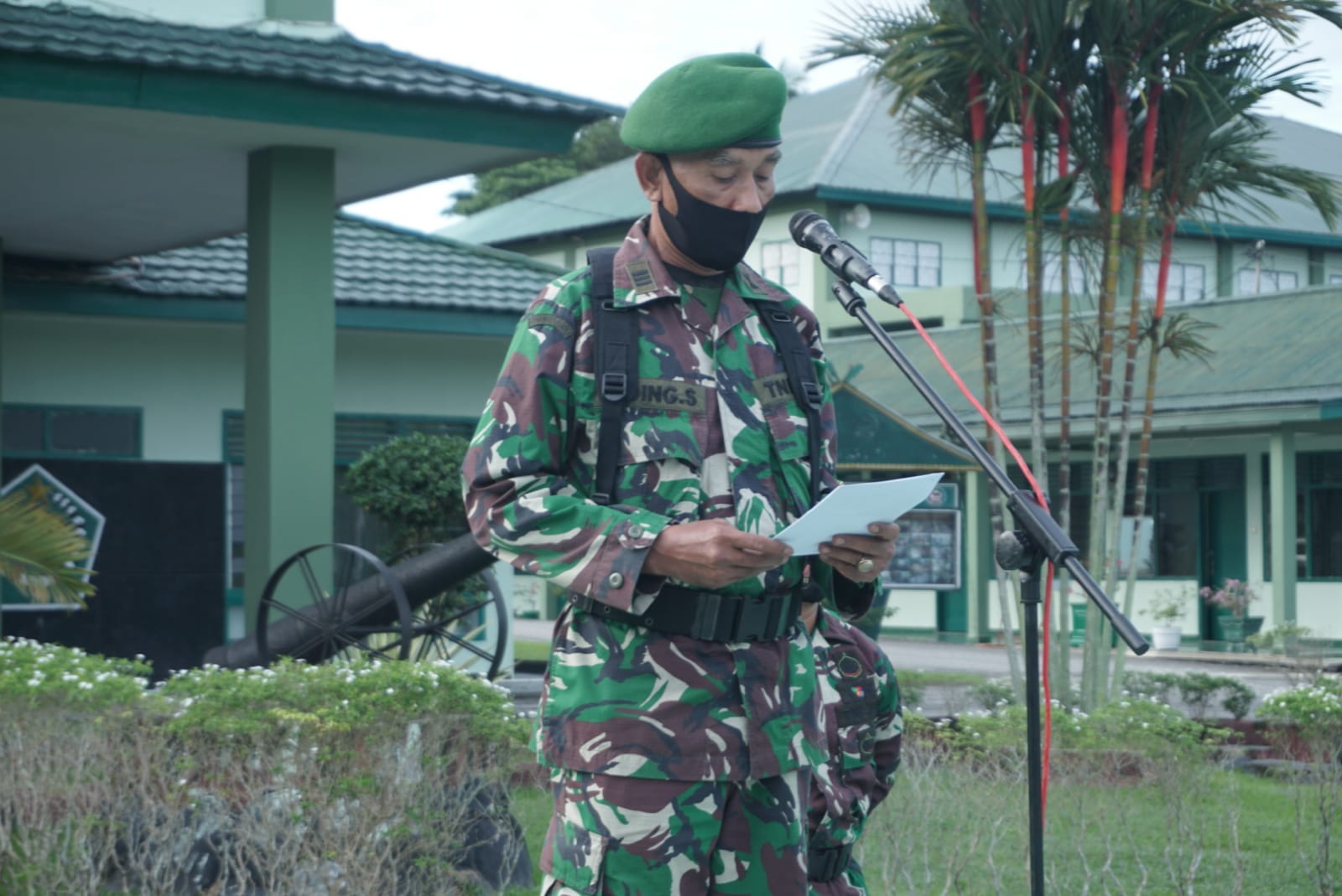 Kodim 0313/KPR Gelar Upacara Bendera Merah Putih
