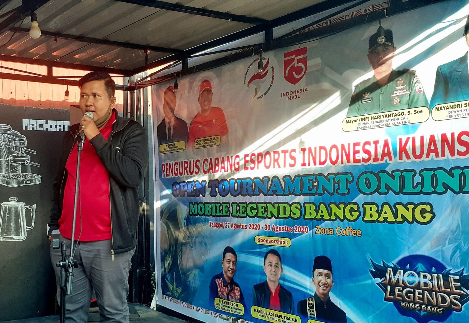 PC PENGCAB ESI Kunsing Resmi Buka Turnamen mobile legends