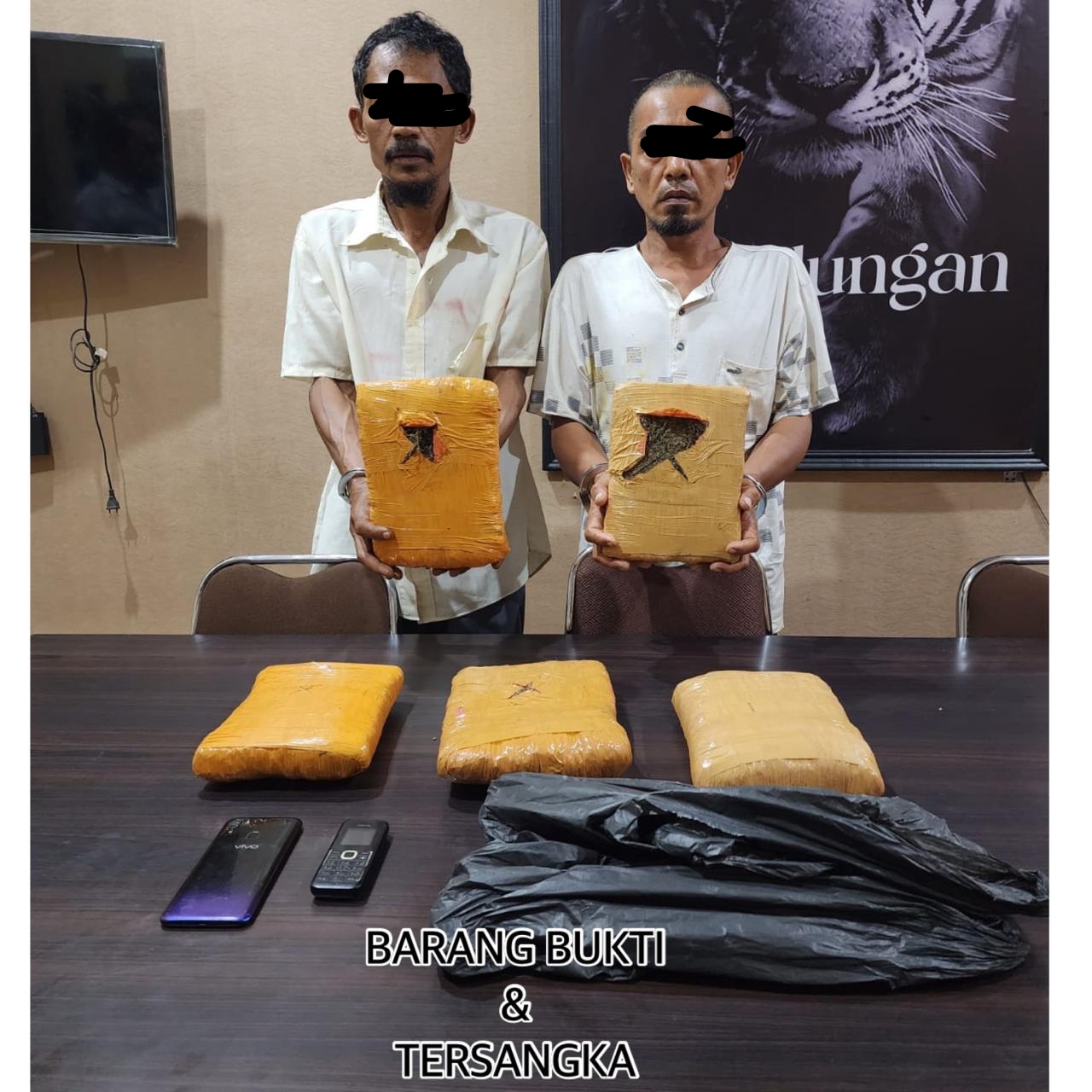 Penyelundupan 5 Kg Ganja Berhasil Digagalkan Polsek Bagan Sinembah Rohil