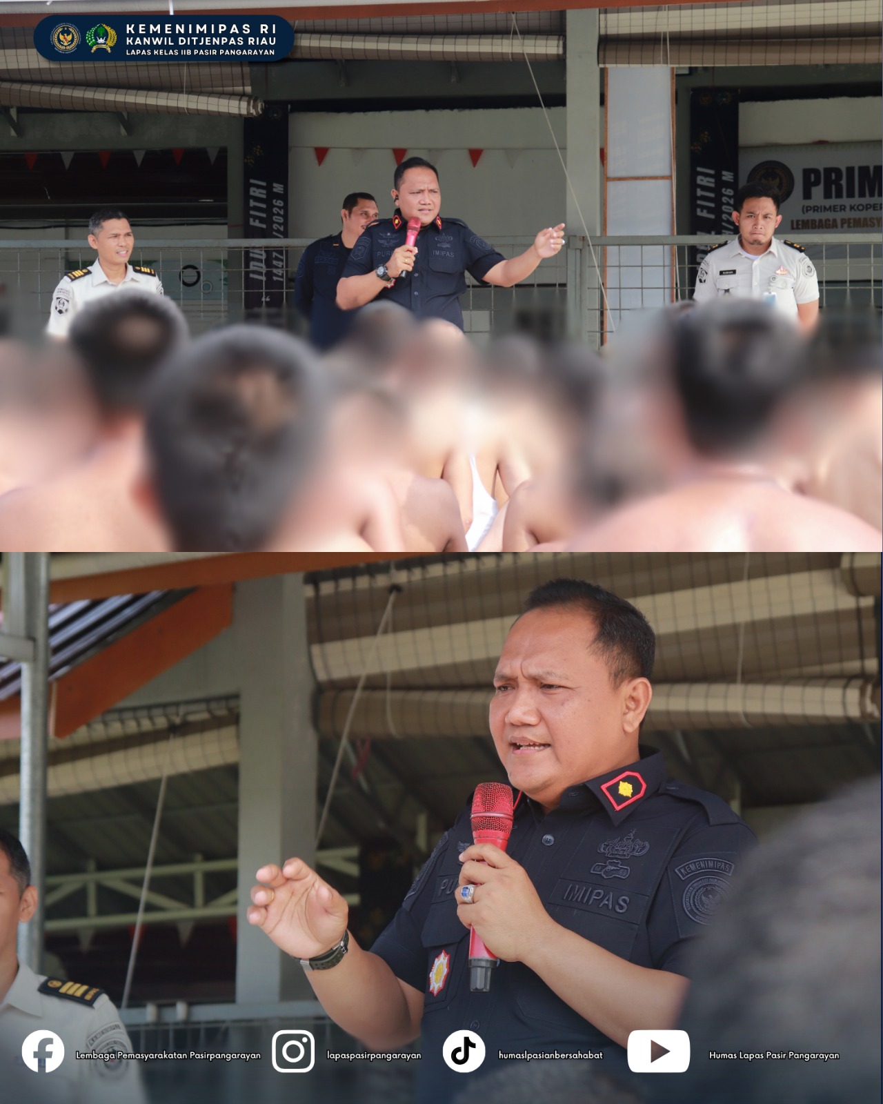 Kalapas Pasir Pangaraian Gelar Sambung Rasa, Ingatkan Warga Binaan Jaga Keamanan dan Ketertiban