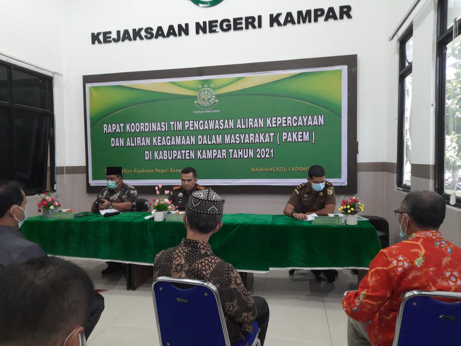 Koordinasi Dengan Pihak Terkait, Kejari Kampar Gelar Rapat Pakem