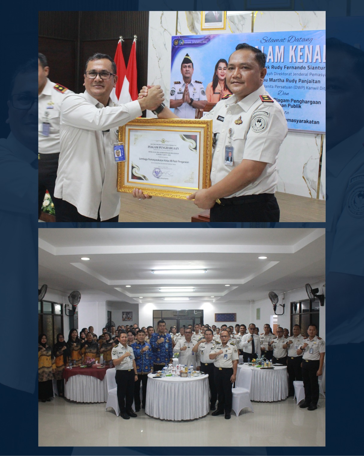Lapas Pasir Pangaraian Raih Penghargaan, Siap Tingkatkan Kinerja Bersama Kakanwil Baru