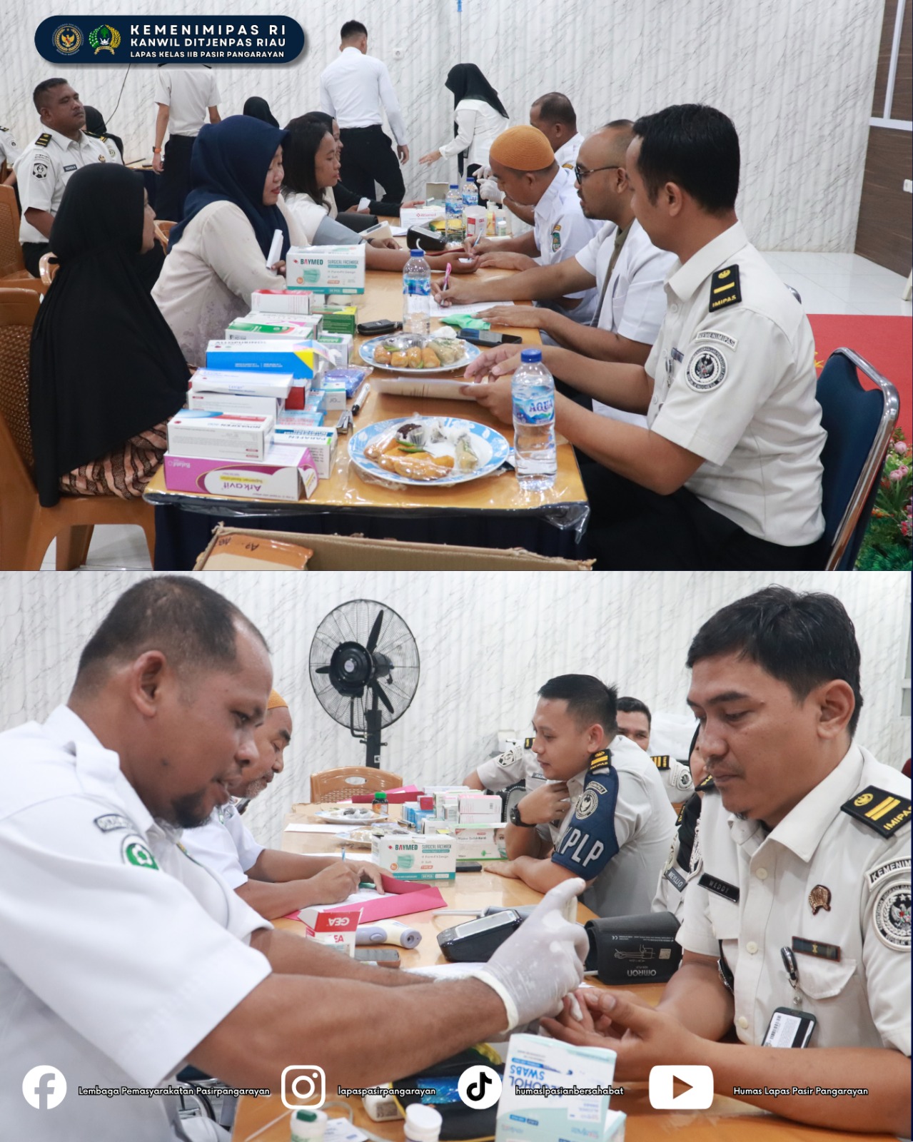 Lapas Pasir Pangaraian Gelar Donor Darah di PMI Rokan Hulu, Wujud Kepedulian dalam HBP ke-62