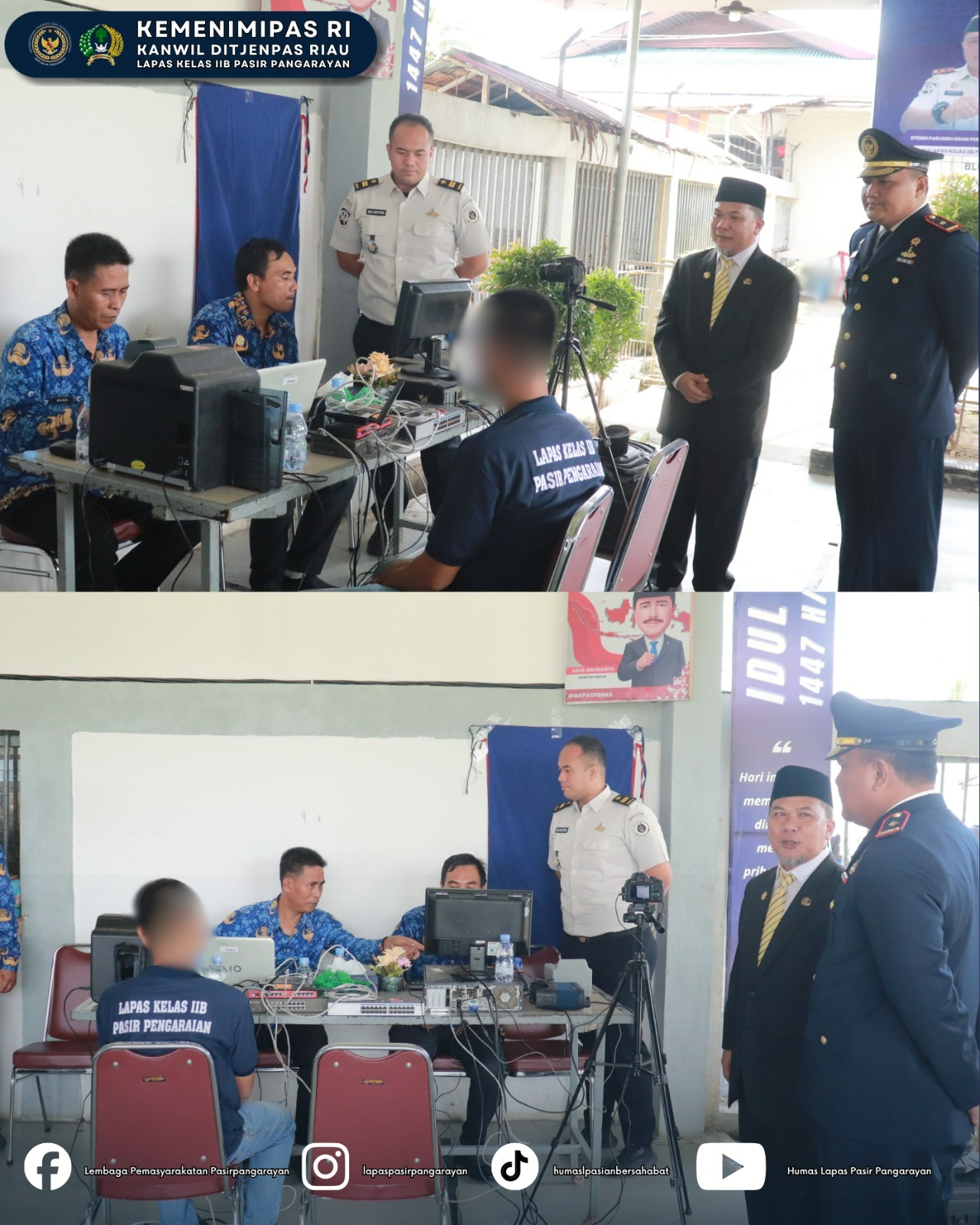 Lapas Pasir Pangarayan Laksanakan Perekaman dan Pemadanan NIK bagi Warga Binaan