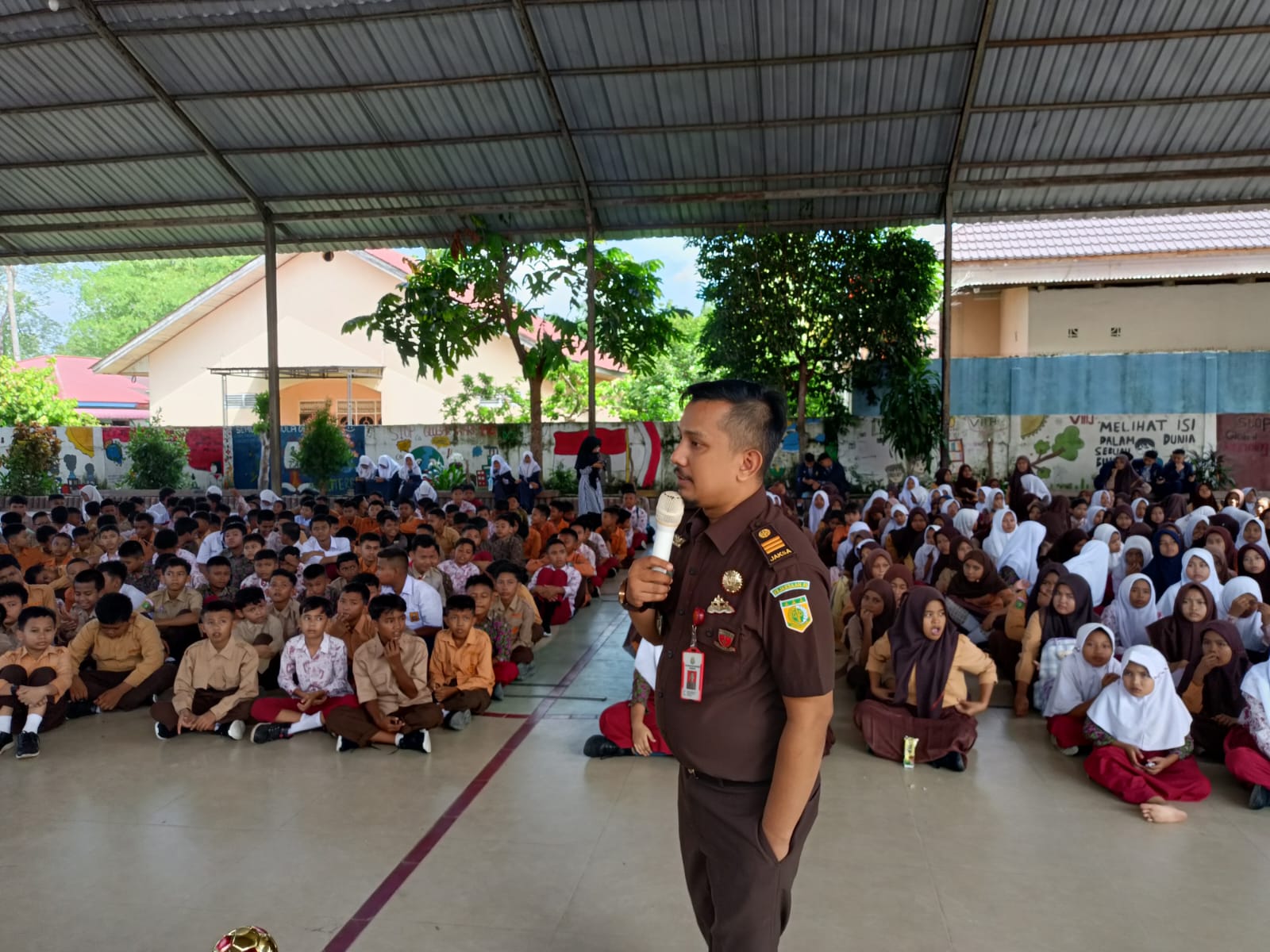 Cegah Tipikor Sejak Dini, Kejari Kampar Berikan Penyuluhan di SMPN 1 Bangkinang Kota