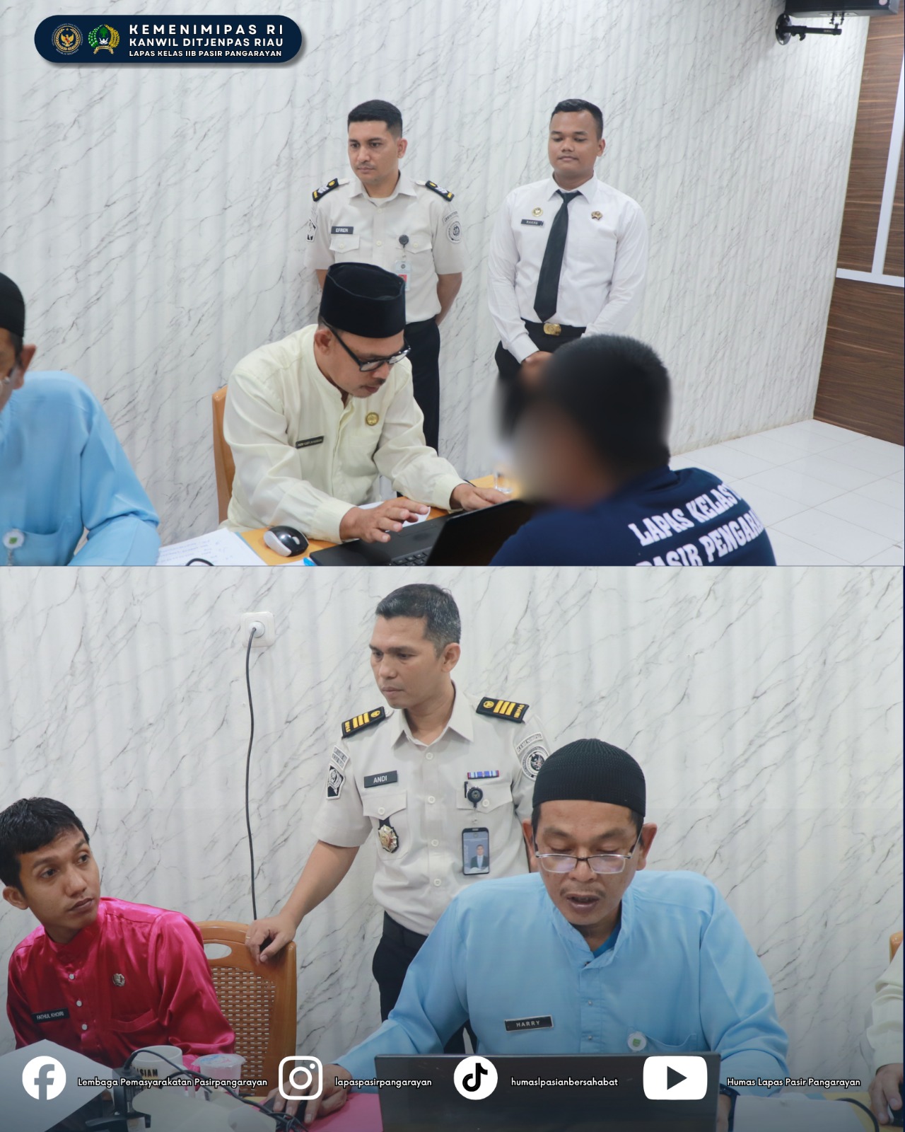 Lapas Pasir Pangarayan Validasi NIK Warga Binaan, Pastikan Hak Akses Kesehatan Terpenuhi