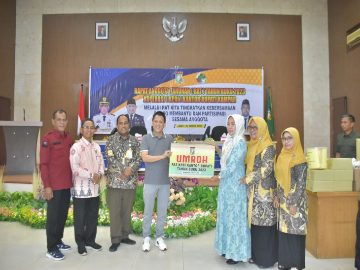 Rapat Anggota Tahunan KPRI Kampar, Resmi Ditutup Pj Bupati Hambali