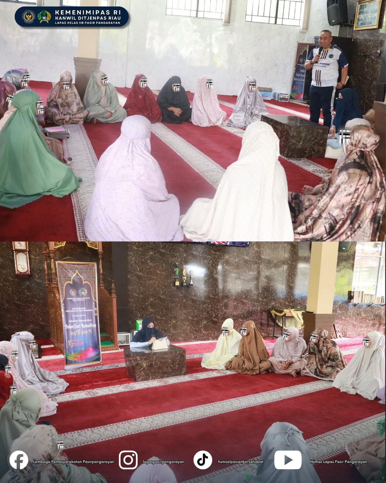 Momentum Ramadan 1447 H, Pengajian Rutin Perkuat Iman Warga Binaan Lapas Pasir Pangaraian