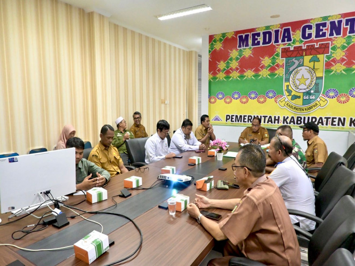 Rakor Pengendalian Inflasi Bersama Kemendagri Diikuti Pemkab Kampar, Bahas Produk Halal