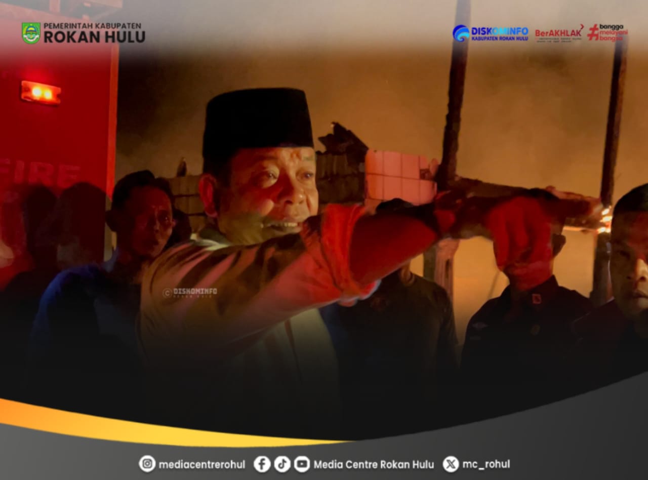 Tragedi Api di Pasar Lama Pekan Tebih, Puluhan Hunian Hangus dalam Sekejap