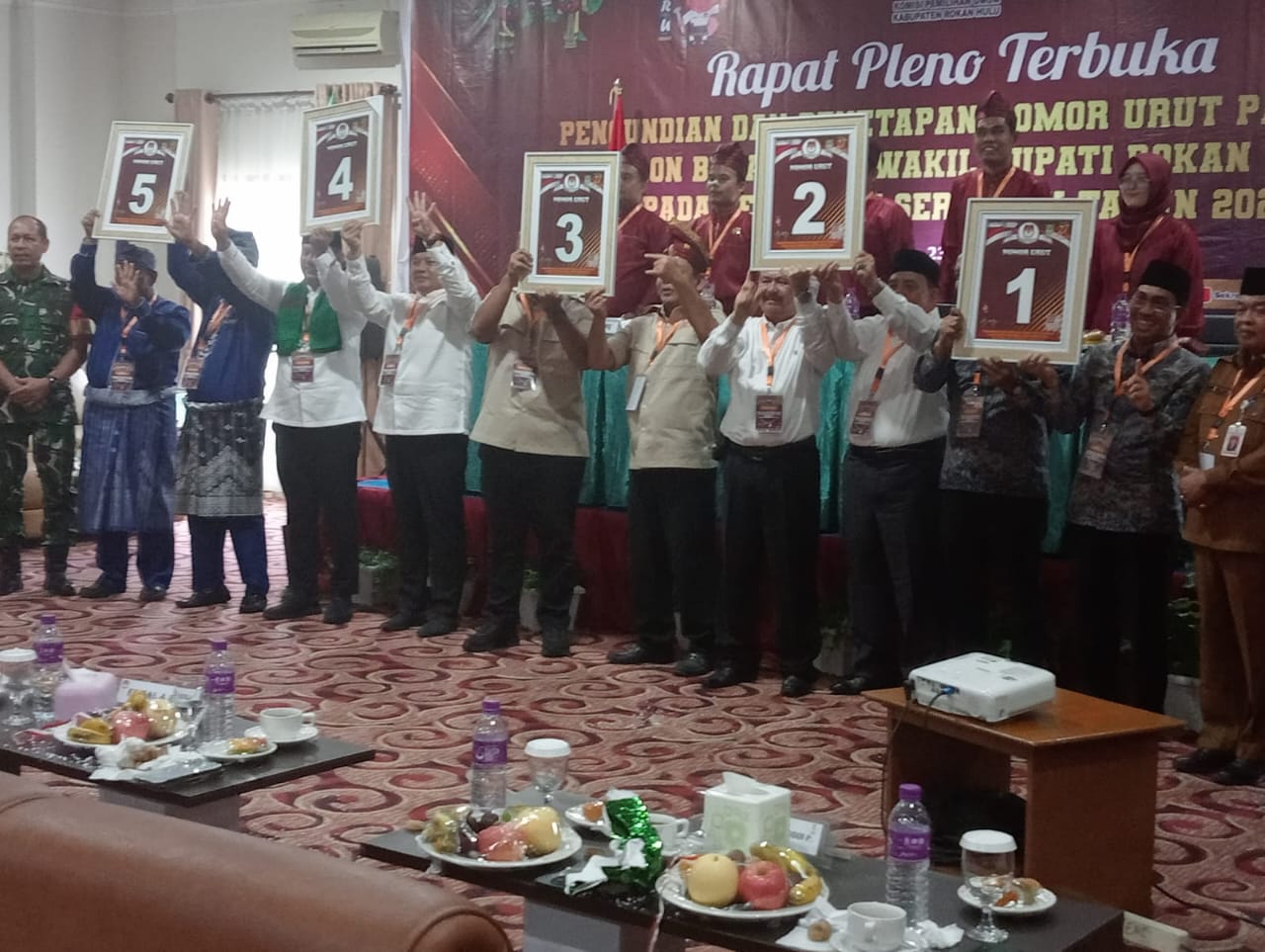 Rohul Gelar Pengundian Nomor Urut Cabup-Cawabup