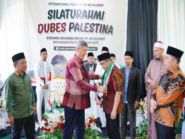 Kunjungan Duta Besar Palestina di Ponpes Mualimin Muhammadiyah, Dihadiri Asisten lll Setda Kampar