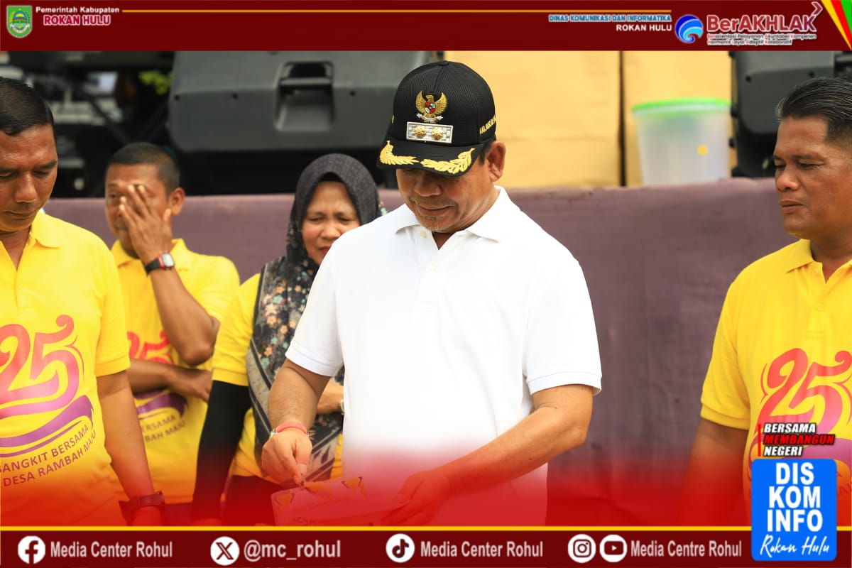 Perayaan 25 Tahun Desa Rambah Semakin Meriah dengan Kehadiran Wabup Syafaruddin