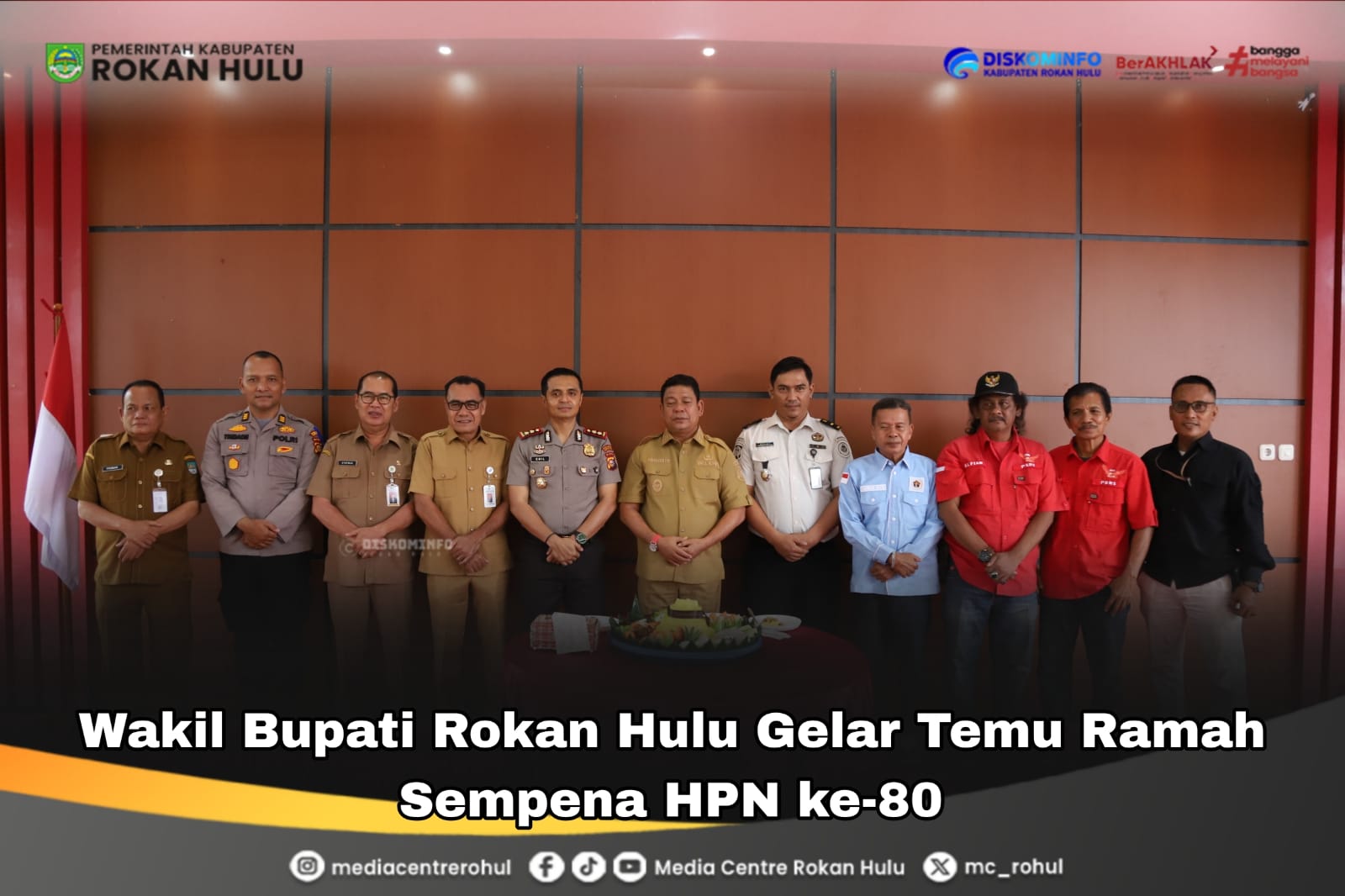 Hangat dan Penuh Makna, Wabup Rohul Temu Ramah Insan Pers di HPN Ke-80