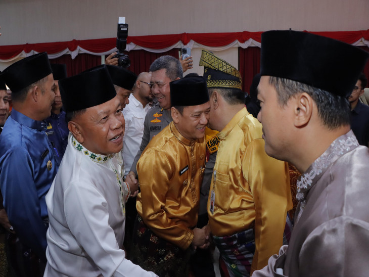 Pj Bupati Kampar Hadiri Hadiri Acara Ramah Tamah Gubri Usai Dilantik Mendagri