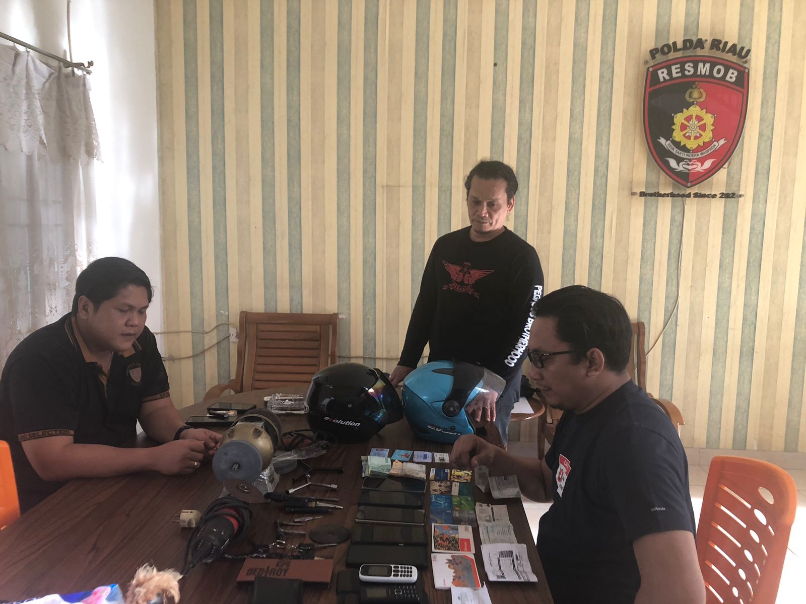Jatanras Ditreskrimum Polda Riau Berhasil Amankan 5 Residivis Pelaku Curanmor Kota Pekanbaru