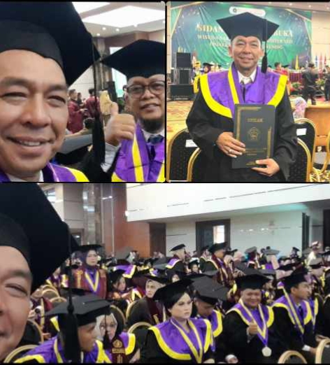 Jurnalis Rokan Hulu Syafri Is Lulus Magister Hukum di Unilak, Tunjukkan Dedikasi di Dunia Pendidikan