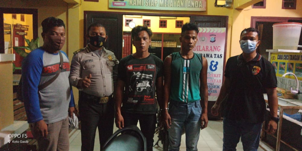 Berakhirnya Perjalanan Pelaku Curanmor di Posko Gugus Tugas Covid-19 Koto Gasib