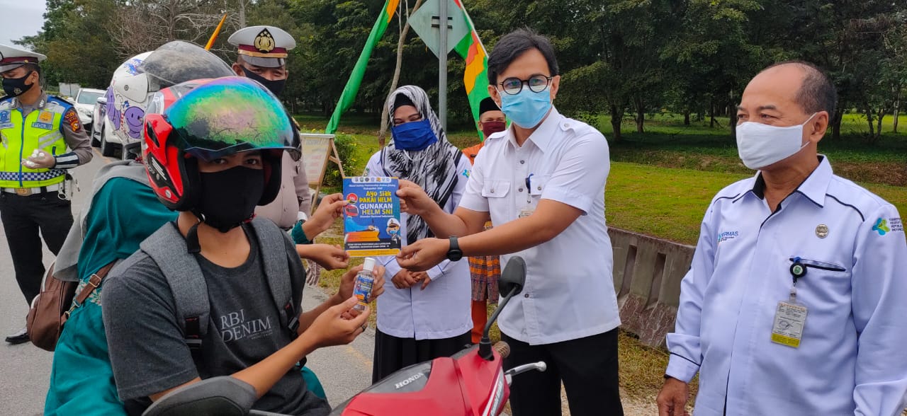 Tingkatkan Sinergitas, Satlantas Polres Siak Gelar Road Safety Partnership Action Cegah Convid 19