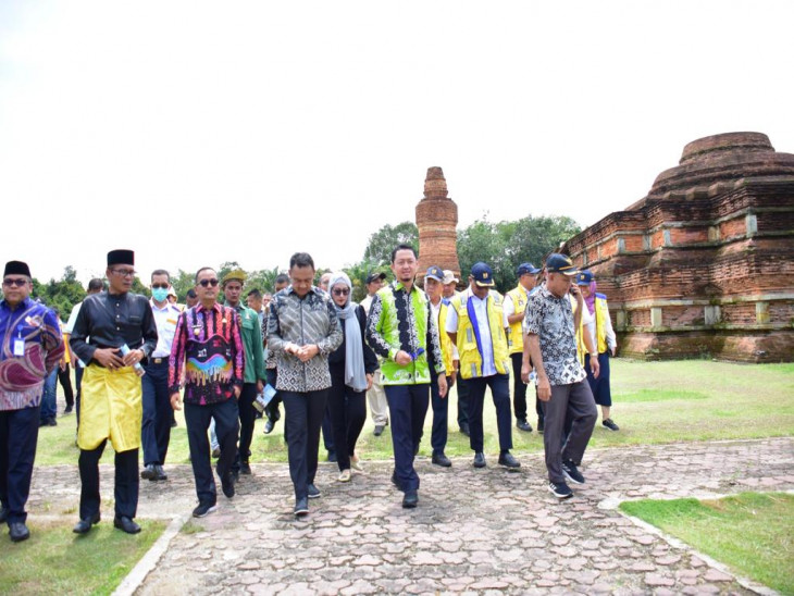 Pj Bupati Kampar Sambut Kunker Tinjau Penataan Kawasan Candi Muara Takus dan Danau Rusa Anggota V DP