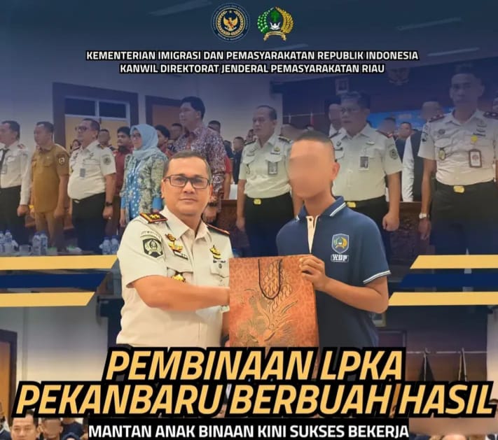 Pembinaan LPKA Pekanbaru Berbuah Hasil, Mantan Anak Binaan Kini Sukses Bekerja