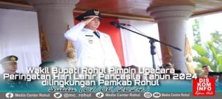 Peringatan Hari Lahir Pancasila, Wabup Rohul Ajak Para Milenial Pahami Ideologi Pancasila