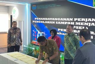 Dukung Proyek Strategis Nasional, Bupati Kampar Teken Kerjasama PSEL Pekanbaru Raya