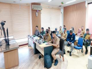 Asisten ll Setda Kampar Beserta Forkopimda dan TPID, Ikuti Zoom Meeting Rapat Inflasi