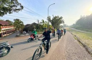 Efisiensi Energi dan Transformasi WFH, Bupati Kampar Gerakan Jumat Bersepeda