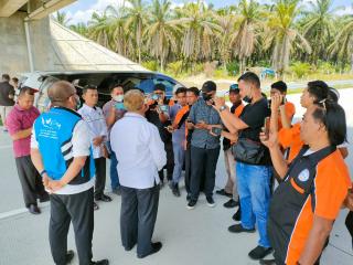 JMSI Kampar Jajal Jalan Tol Pekanbaru-Bangkinang, Direncanakan Finishing Menjelang Mudik Lebaran