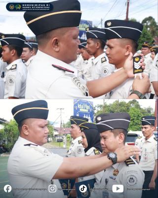 Kalapas Pasir Pangaraian Naikkan Pangkat dan Apresiasi Pegawai Teladan