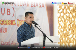 Terpilih Aklamasi, Rusdi Hidayatullah Paparkan Visi Dan Misi Demi Kemajuan Koni Dan Olahraga Rohul