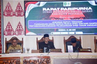 Tindak Lanjuti Catatan Fraksi DPRD, Pemkab Bengkalis Komitmen Optimalkan PAD dan Benahi Kinerja BUMD