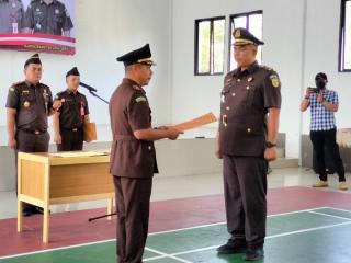 Kasi Pidum Dilakukan Pelantikan dan Sertijab, Ini Pesan Kajari Kampar Sapta Putra