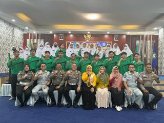 Satlantas Kunjungi Poltekkes Kemenkes Riau di Pekanbaru, Ini Materi Disampaikan