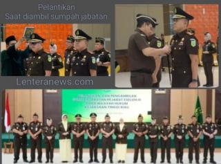 Kejati Riau Gelar Pelantikan dan Pengambilan Sumpah Jabatan Asintel dan Kajari Rohil