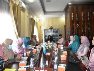 Bunda Paud Kampar Ikuti Rakor Bersama Bunda Paud Provinsi Riau Secara Daring