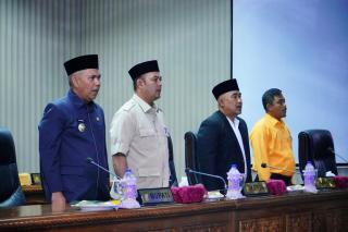 DPRD Kampar Gelar Rapat Paripurna Jawaban Pemerintah terhadap Laporan Banggar APBD 2023 
