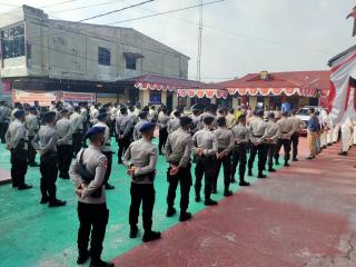 Putus Mata Rantai Penyebaran Covid - 19, Polda Riau Turunkan Ratusan Personil di Kab. Siak