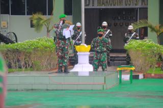 Kasdim 0313/KPR Jadi Irup Upacara Bendera Merah Putih