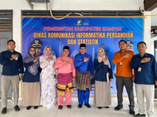 Dinas Kominfosan Kampar Terima Audensi Dari BPS, Perkuat Sinergi dan Koordinasi
