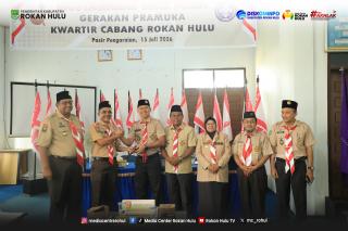 Alreza Ahyu Resmi Nakhodai Kwarcab Pramuka Rokan Hulu Periode 2024/2029