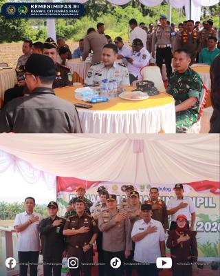 Ka.KPLP Lapas Pasir Pangaraian Hadiri Kegiatan Penanaman Jagung Bersama Wakapolda Riau