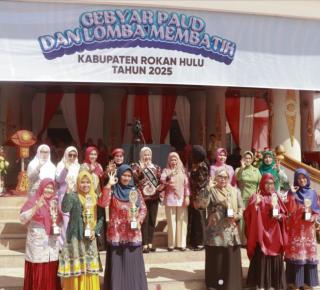 Serunya Gebyar PAUD, DW Lapas Pasir Pengaraian Turut Ramaikan Lomba Membatik