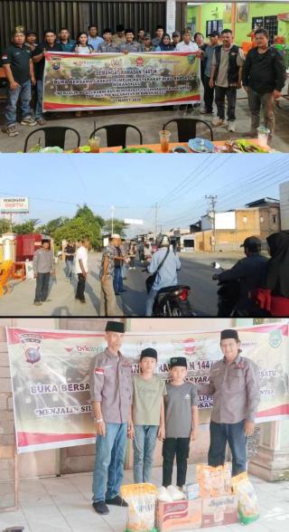 Tebar Berkah Ramadan, Laskar RMRB Rohul Santuni Anak Yatim dan Bagikan Takjil