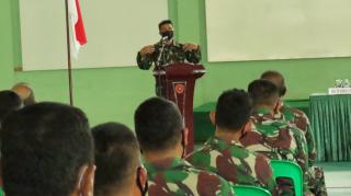 Kasiter Korem 031/WB Tinjau langsung Pelaksanaan KegiatanÂ Binsiap Apwil dan Puanter di Kodim 0313/