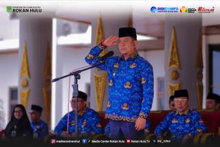Wakil Bupati Syafaruddin Poti Pimpin Upacara Hari Kebangkitan Nasional Ke -118 di Rokan Hulu