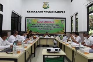 Kejari Kampar Gelar Rakor Pengamanan Pembangunan Proyek Strategis Perioritas