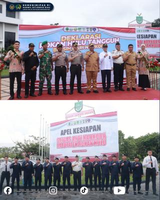 Kalapas Pasir Pangaraian Ikut Komitmen Bersama Berantas Narkoba